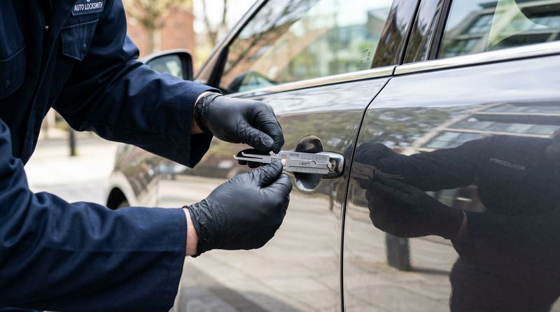 Apertura de vehículos sin daños — cerrajero profesional
